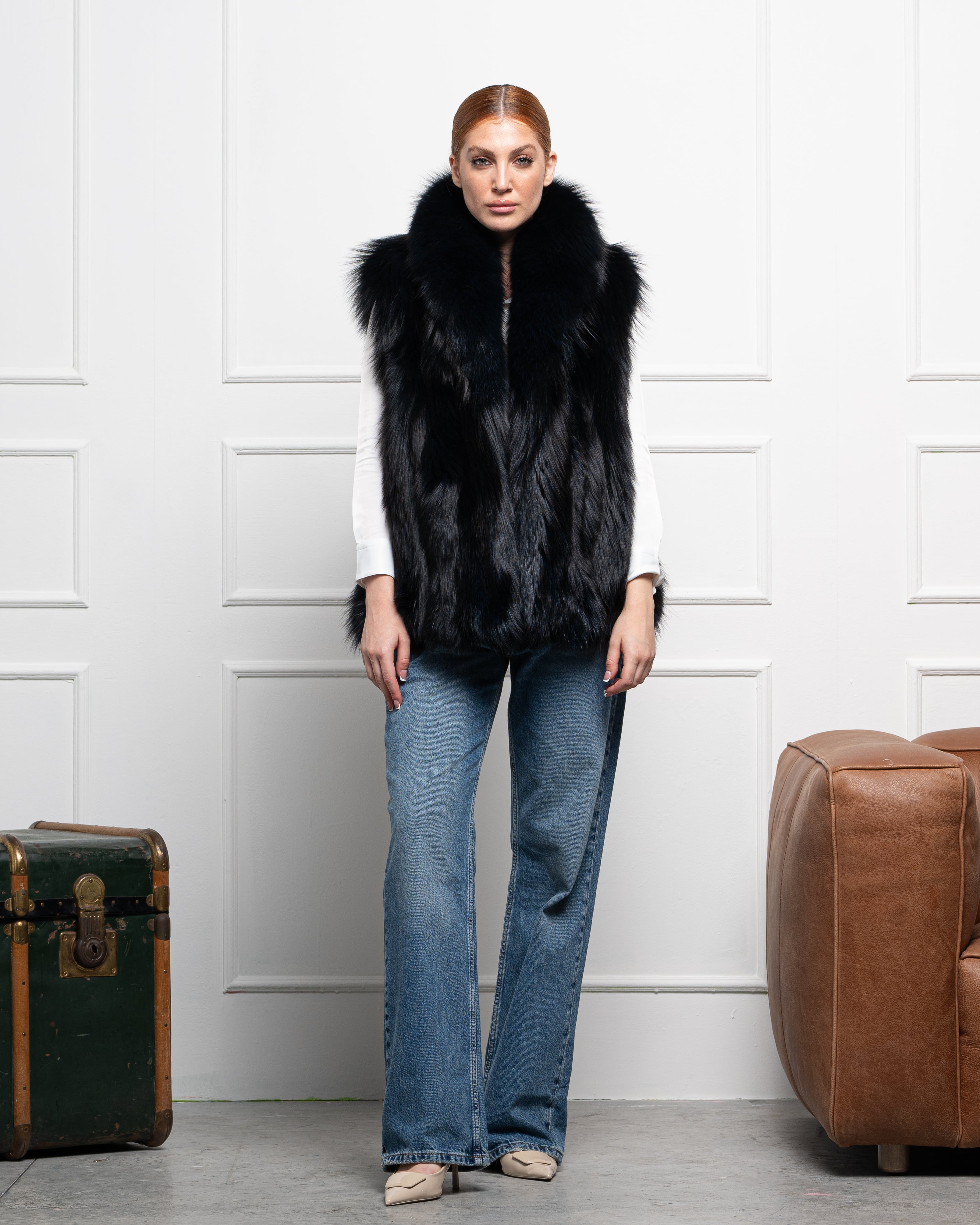 Gilet in Volpe