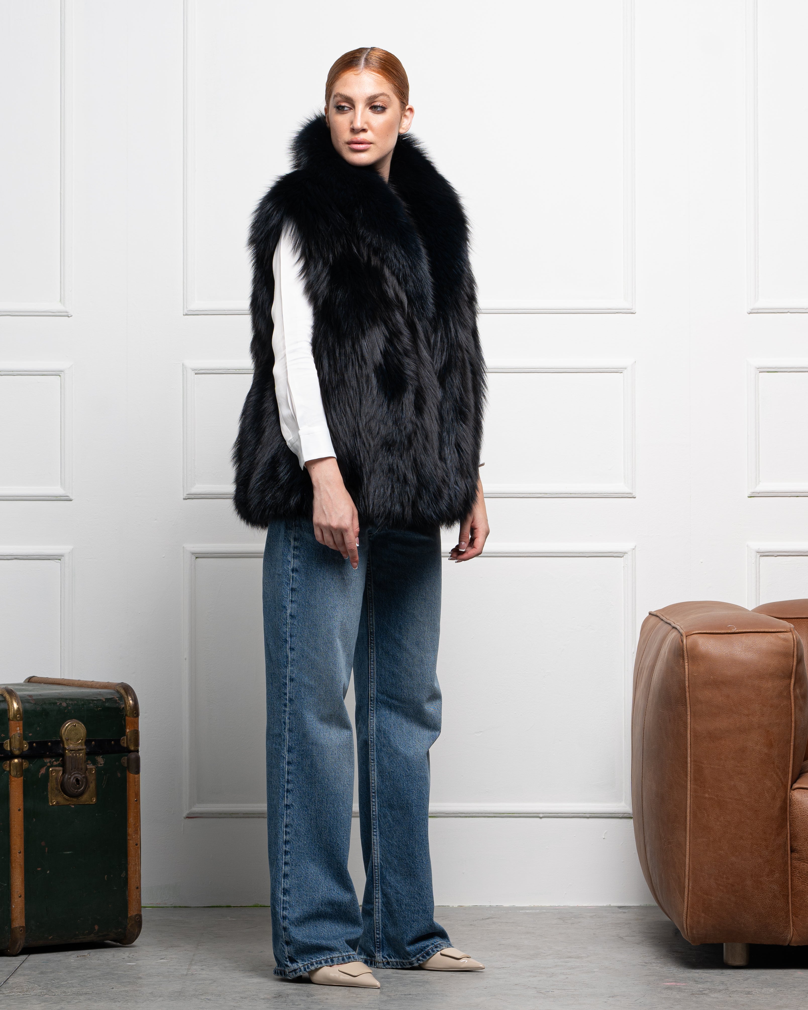 Gilet in Volpe