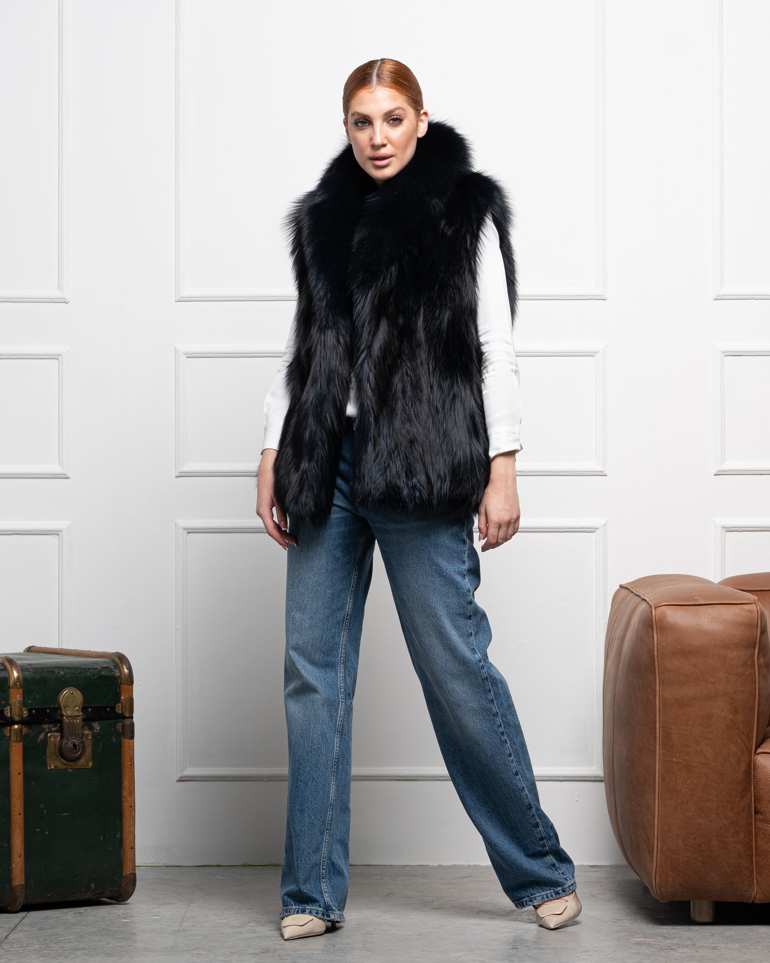 Gilet in Volpe