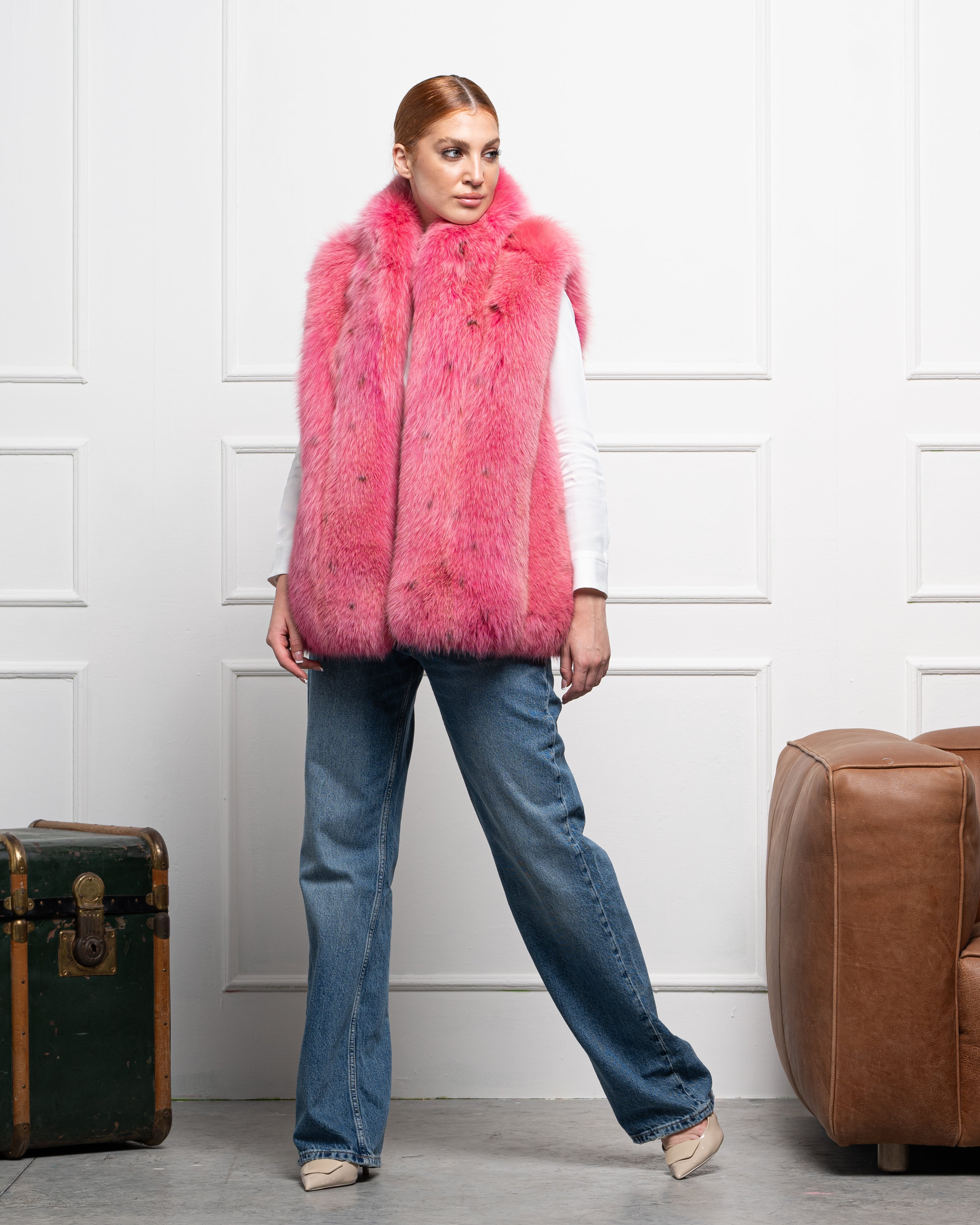 Gilet in Volpe