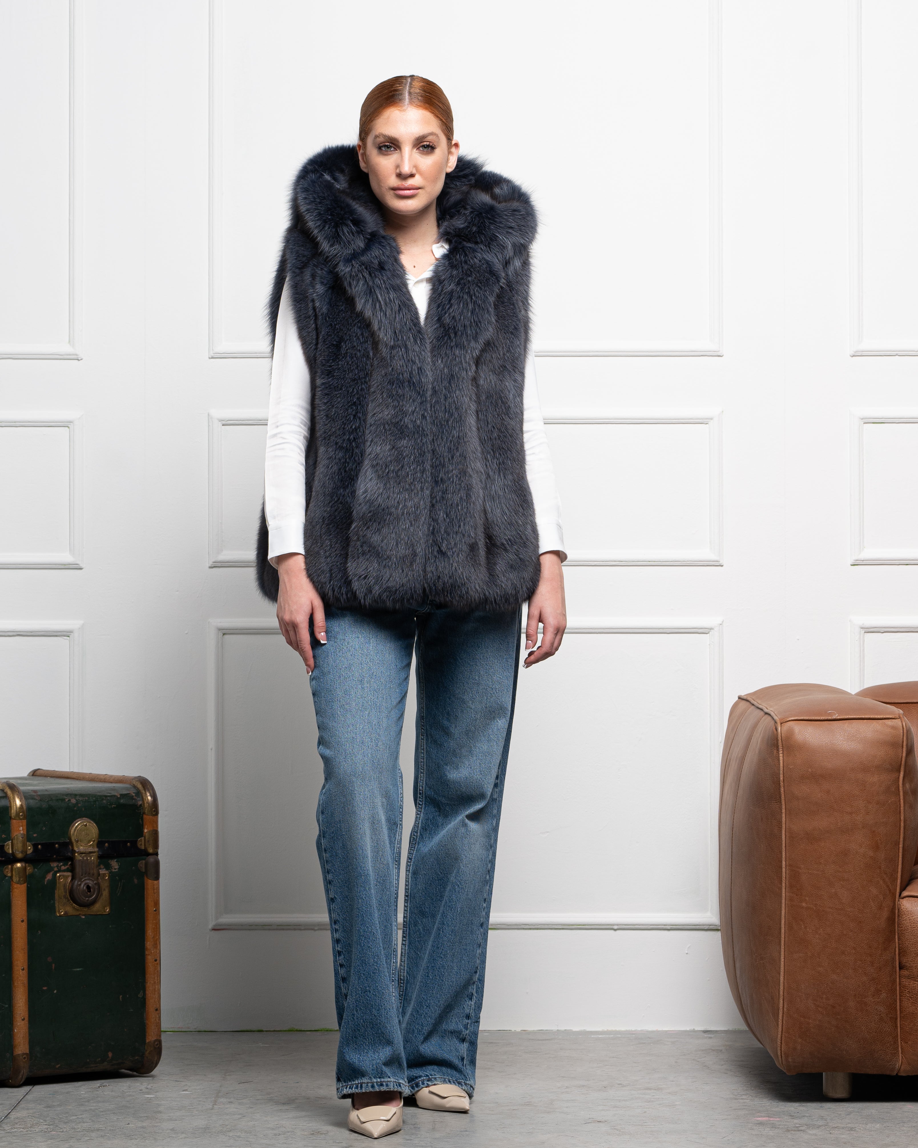 Gilet in Volpe