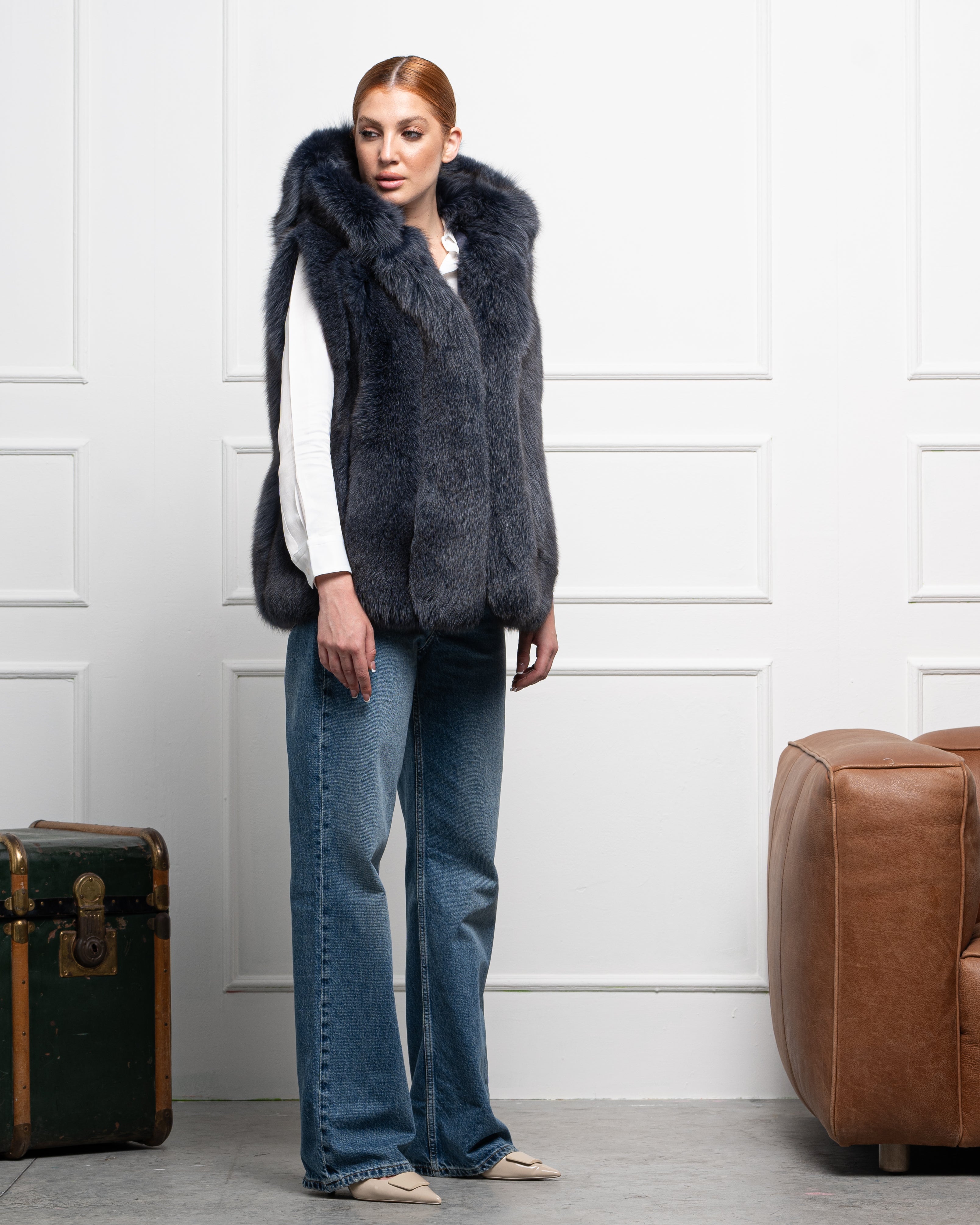 Gilet in Volpe