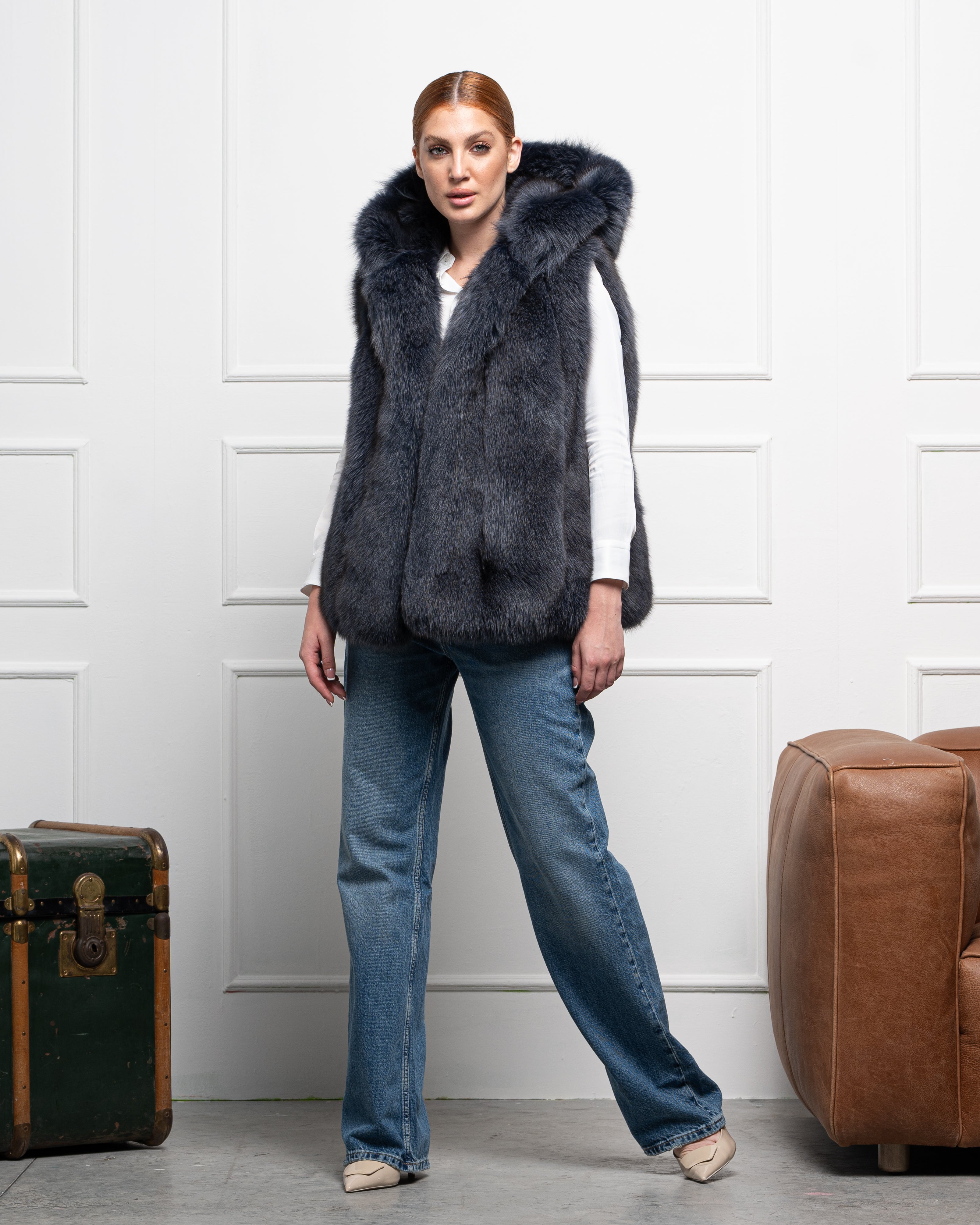 Gilet in Volpe