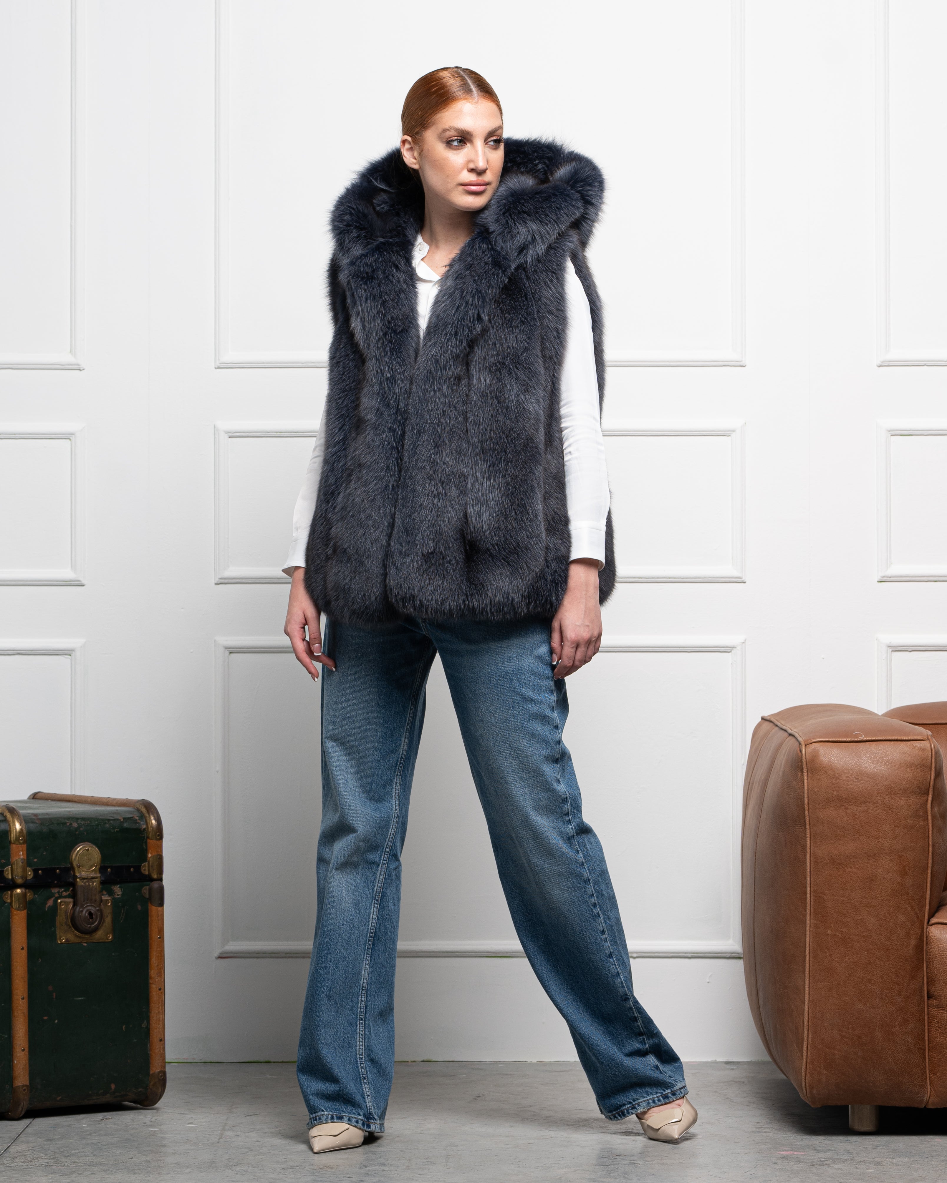 Gilet in Volpe
