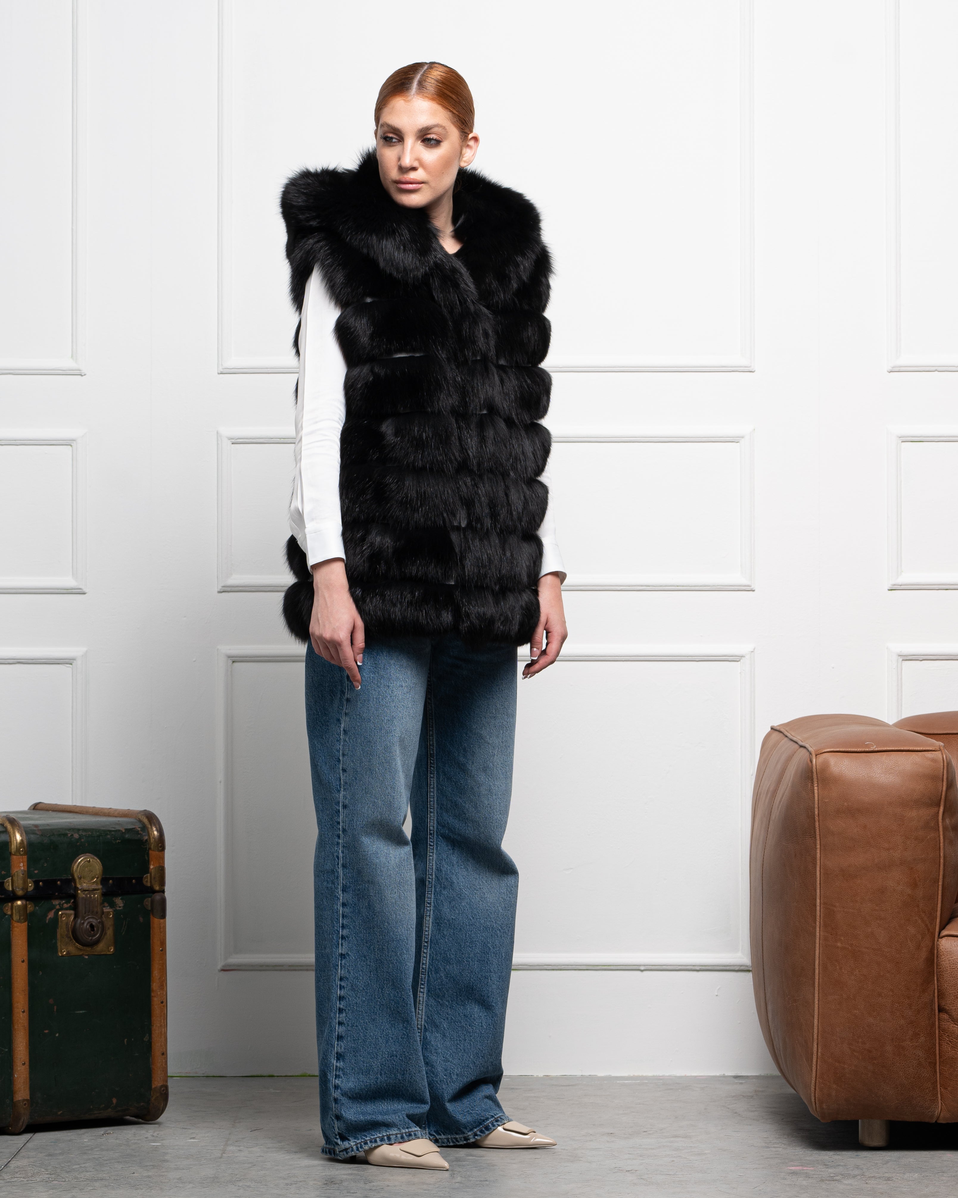 Gilet in Volpe