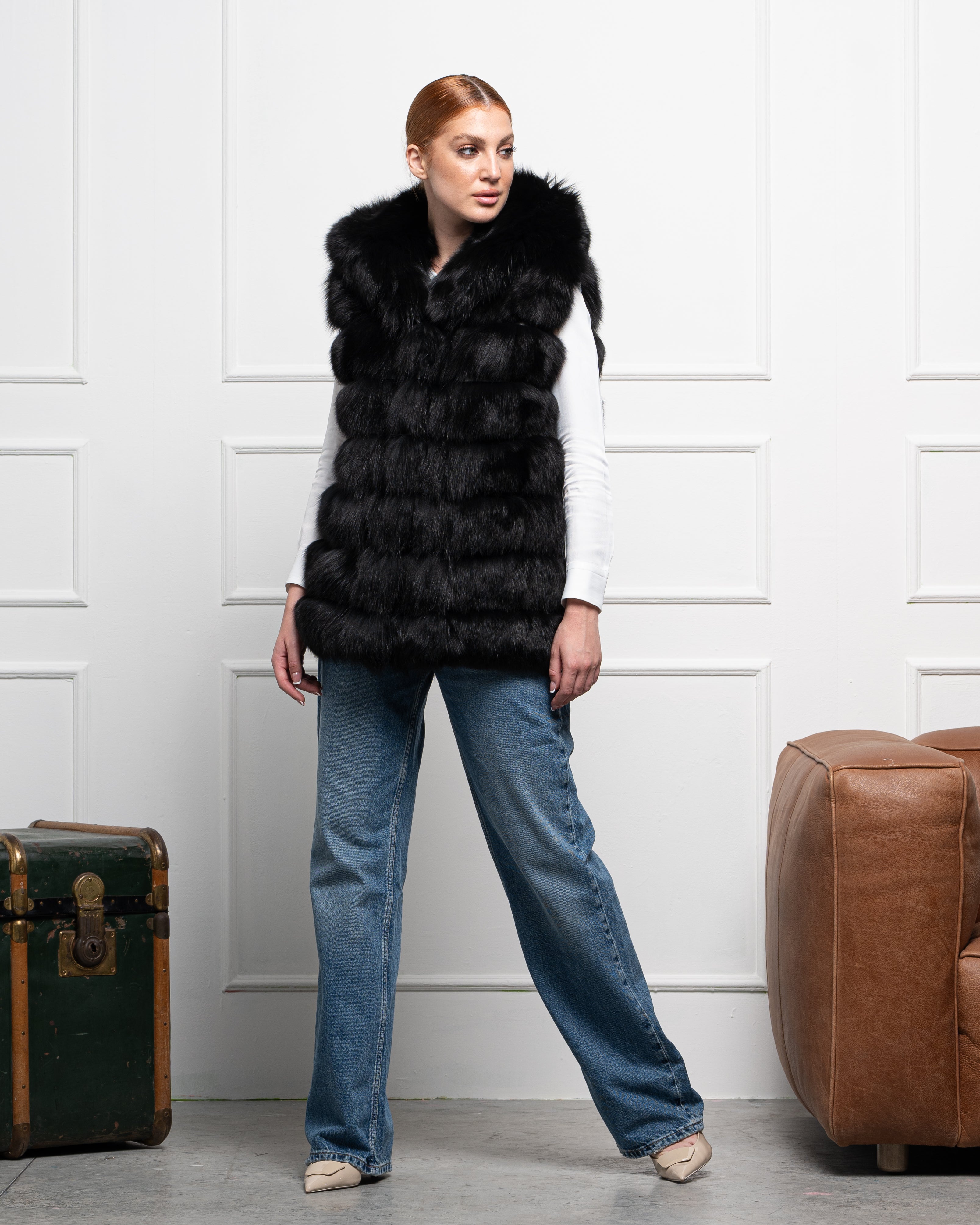 Gilet in Volpe