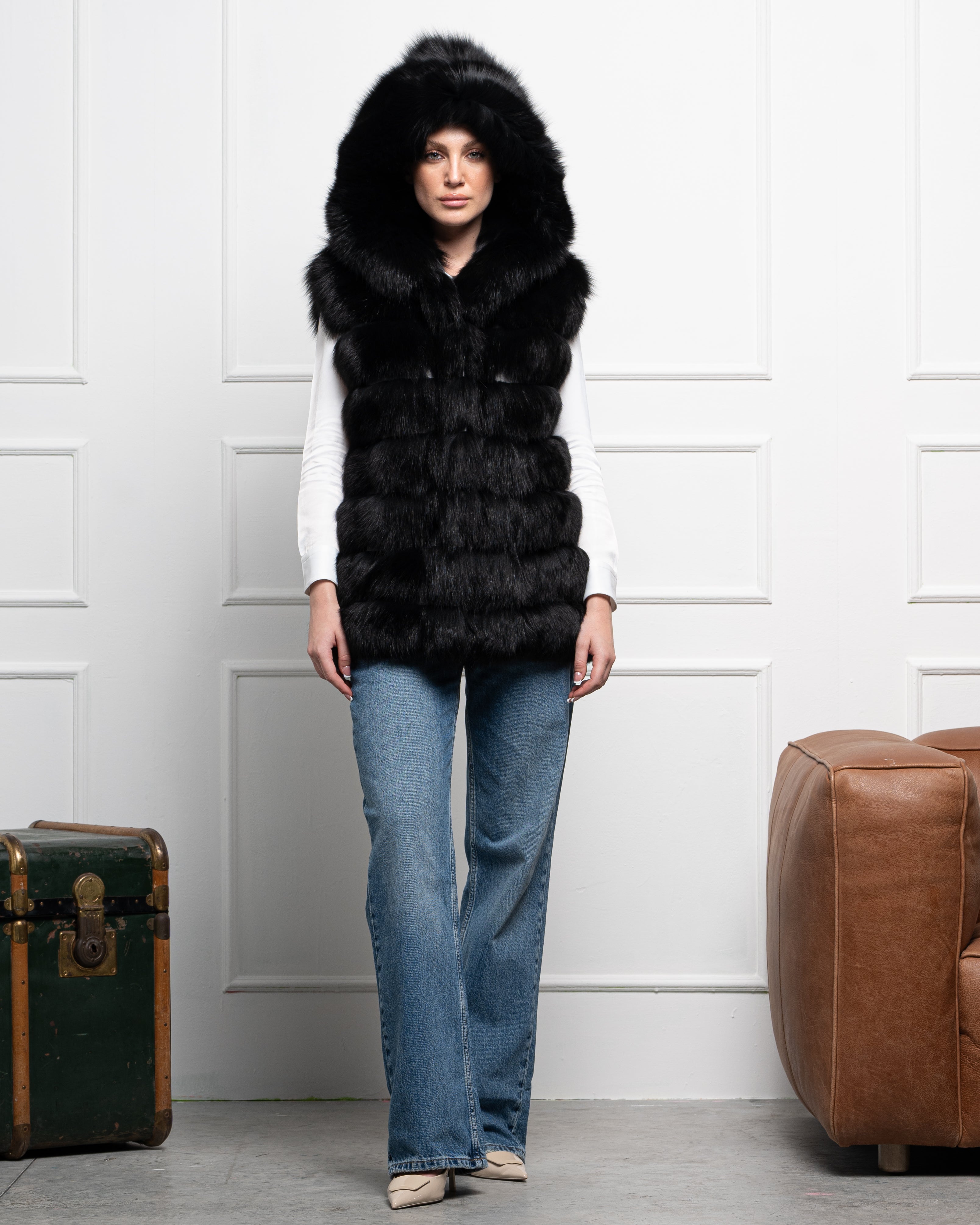 Gilet in Volpe