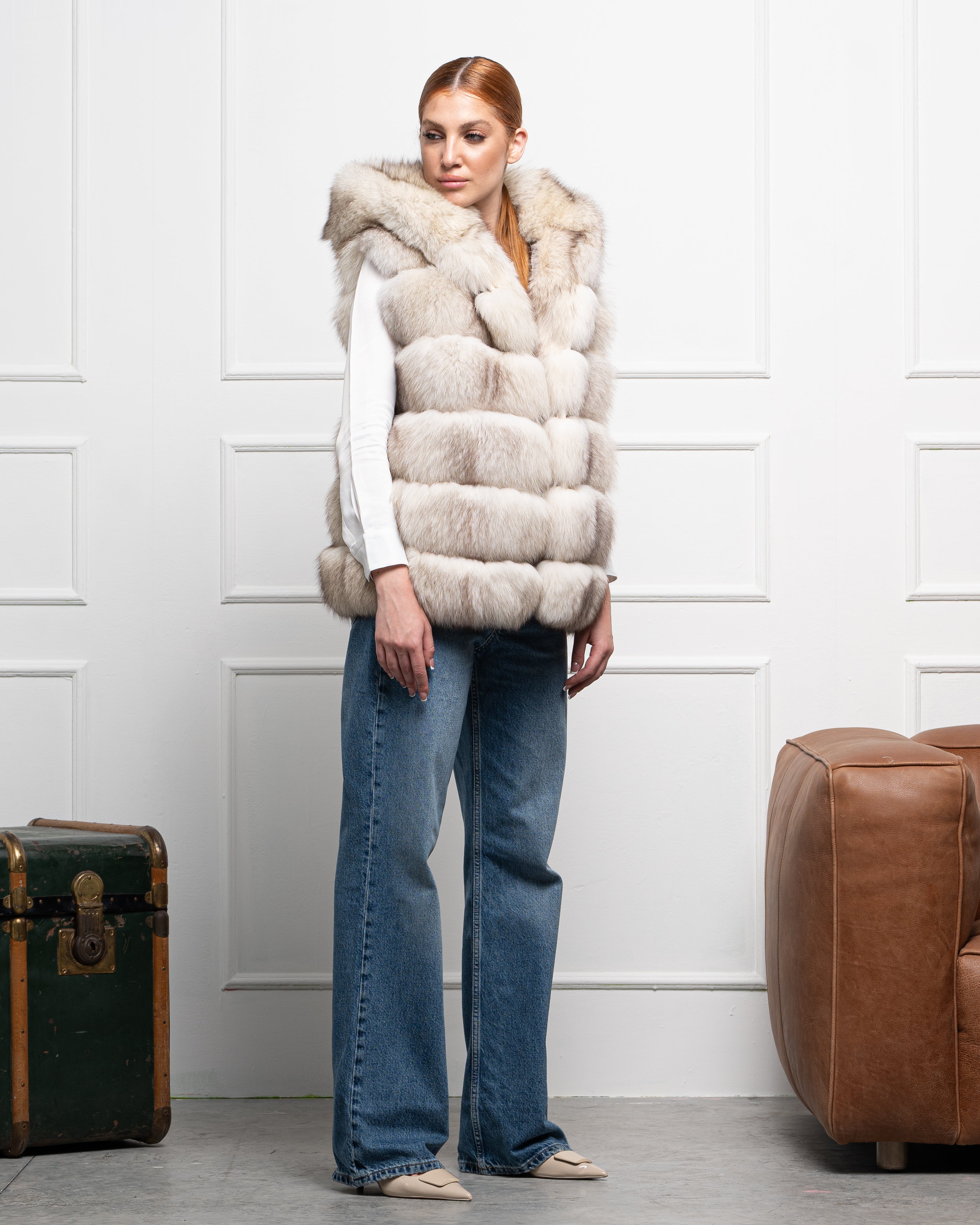 Gilet in Volpe