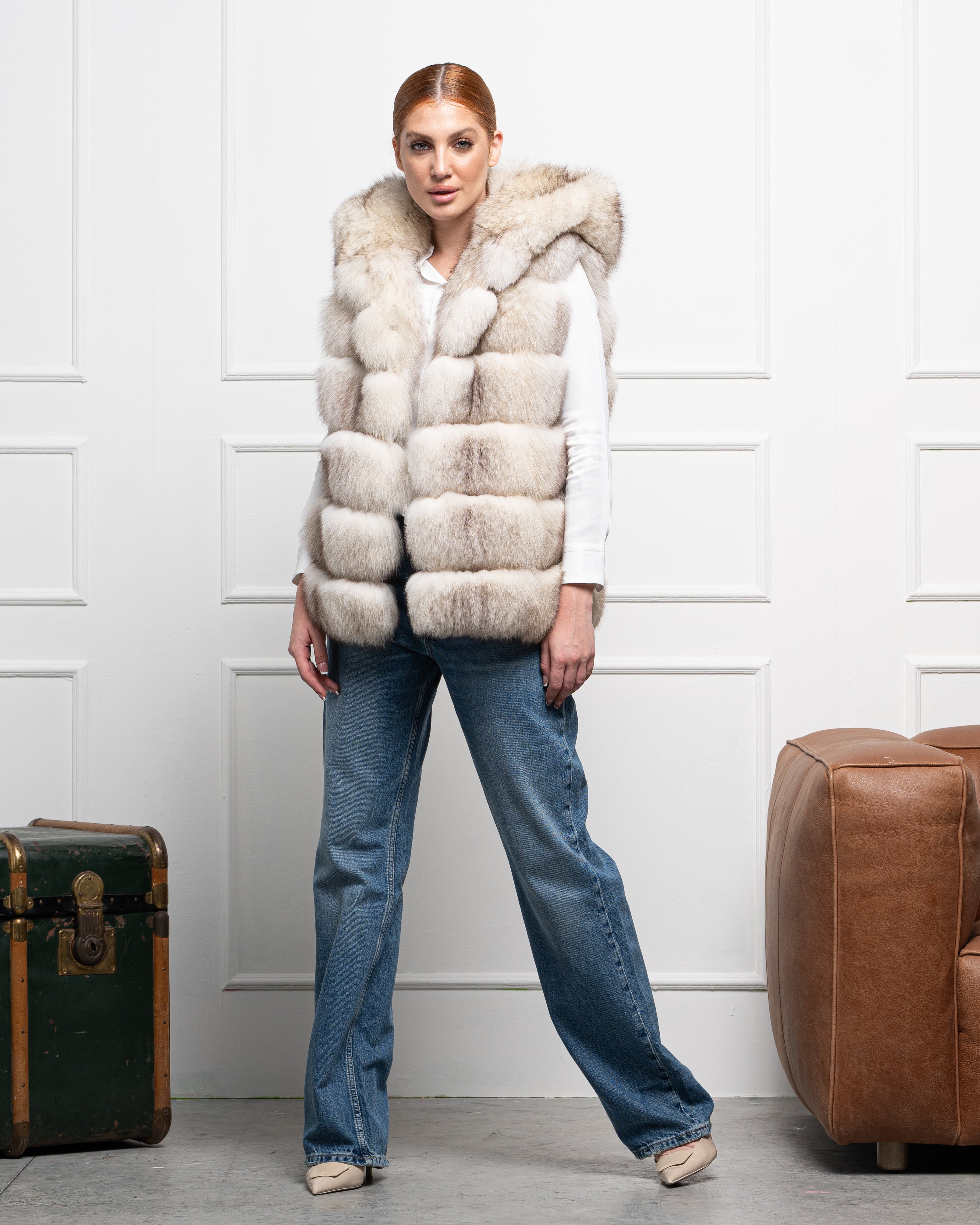 Gilet in Volpe