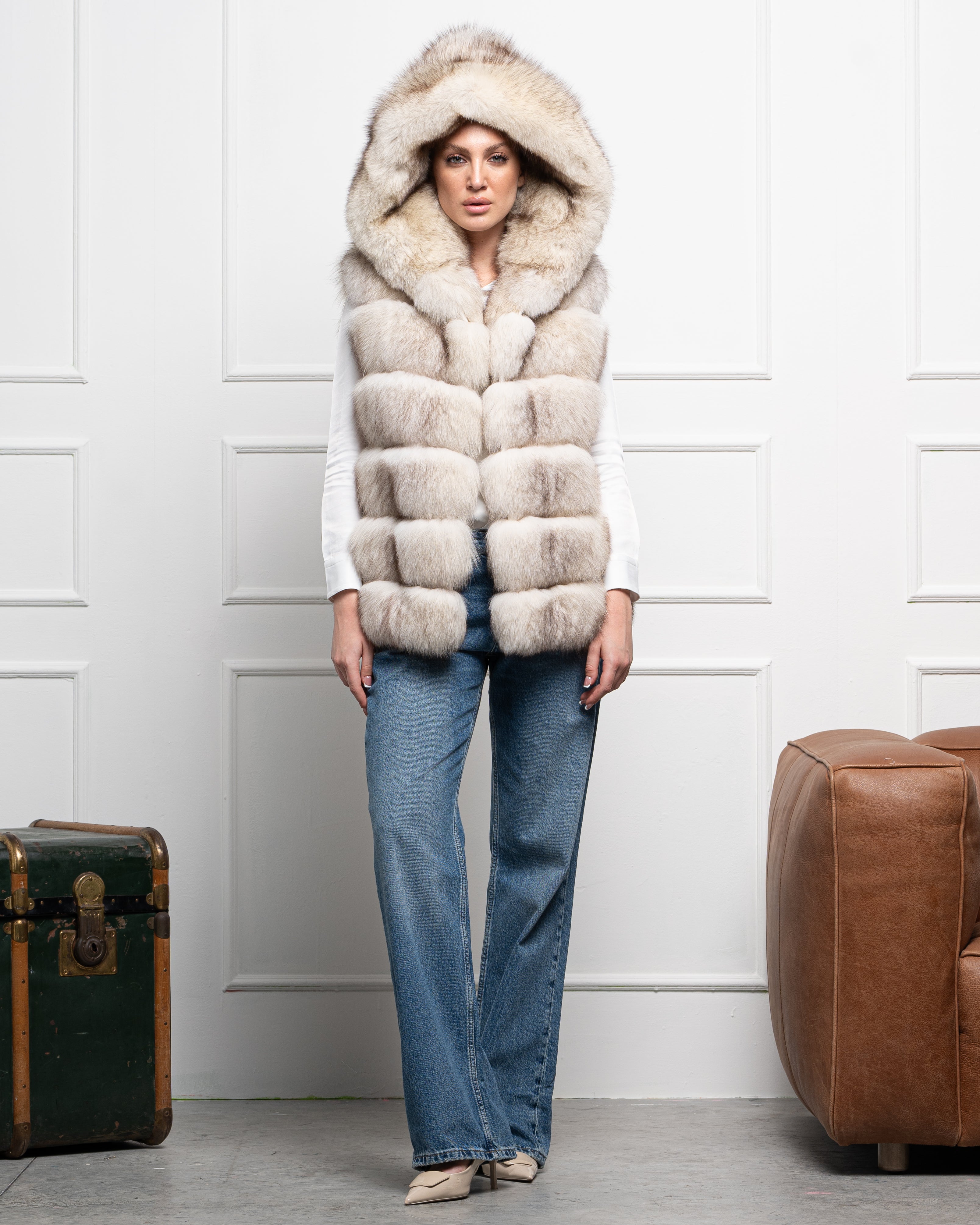 Gilet in Volpe