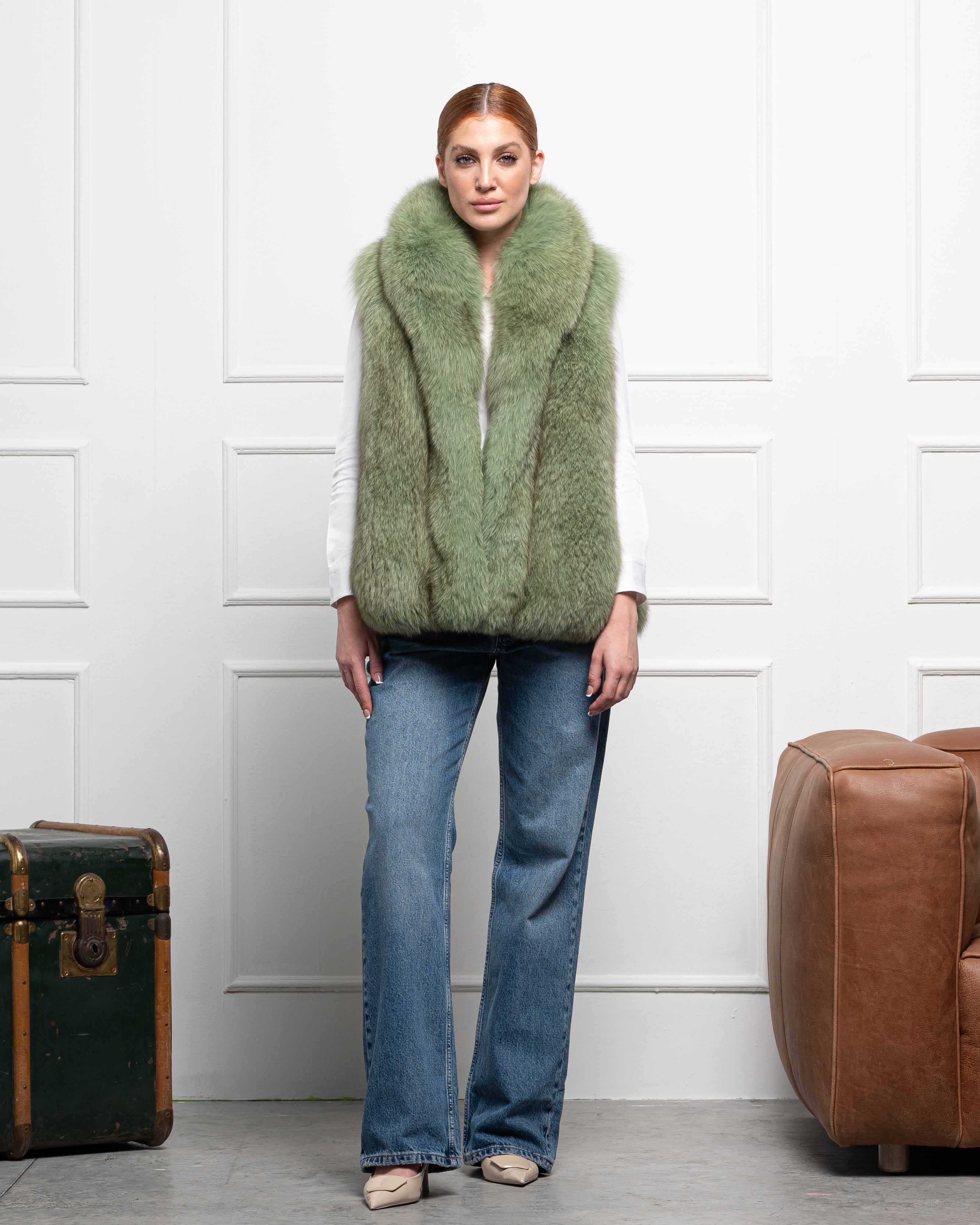 Gilet in Volpe