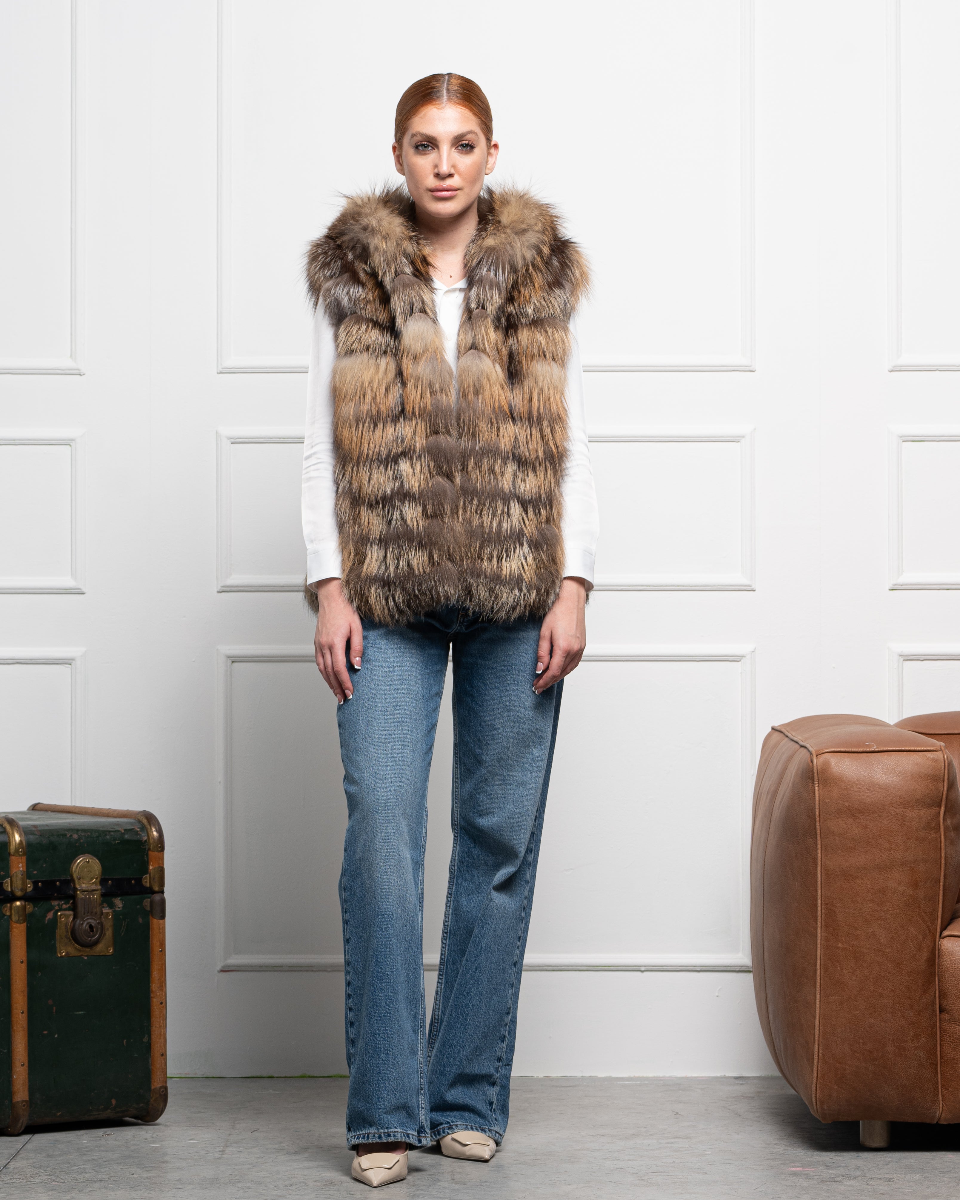 Gilet in Volpe