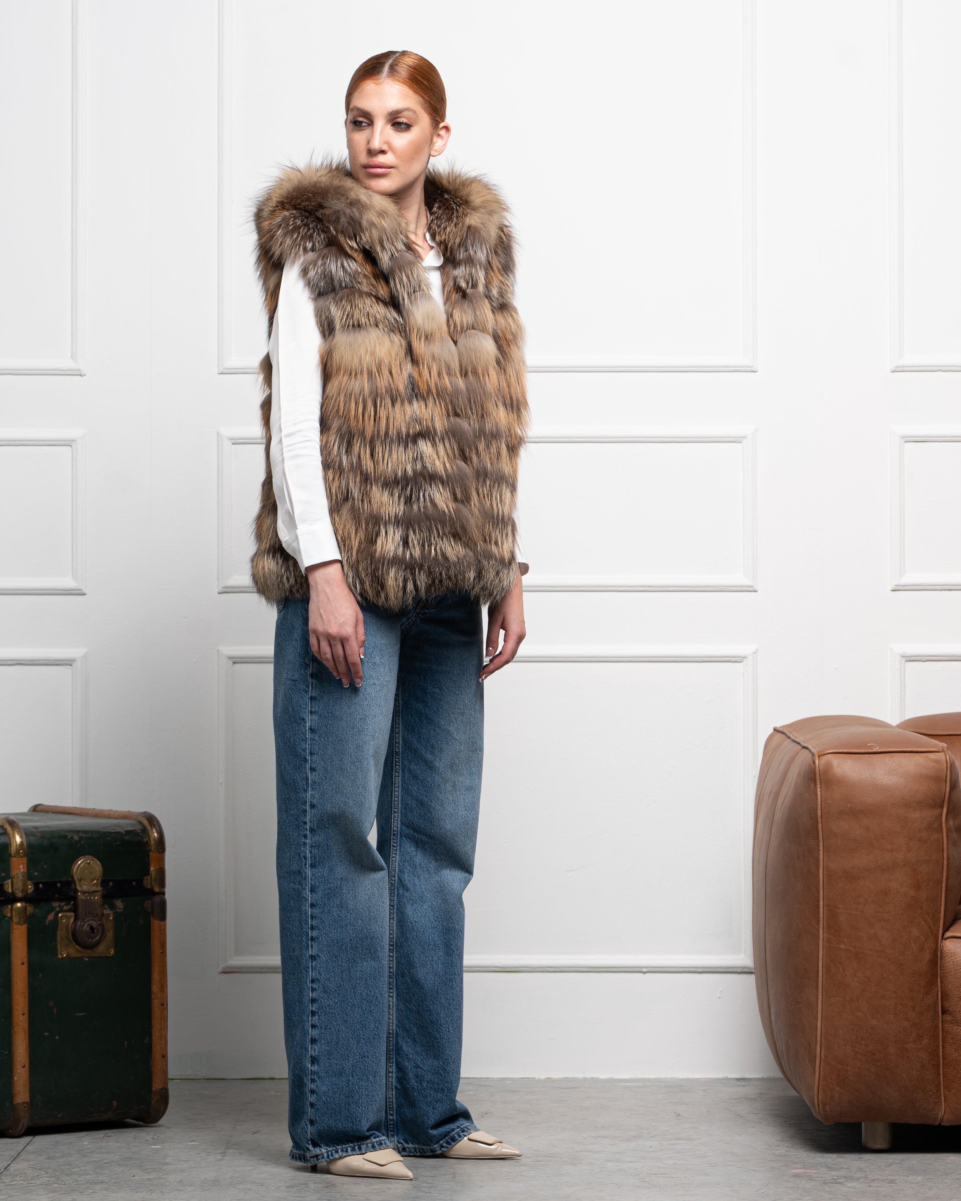 Gilet in Volpe