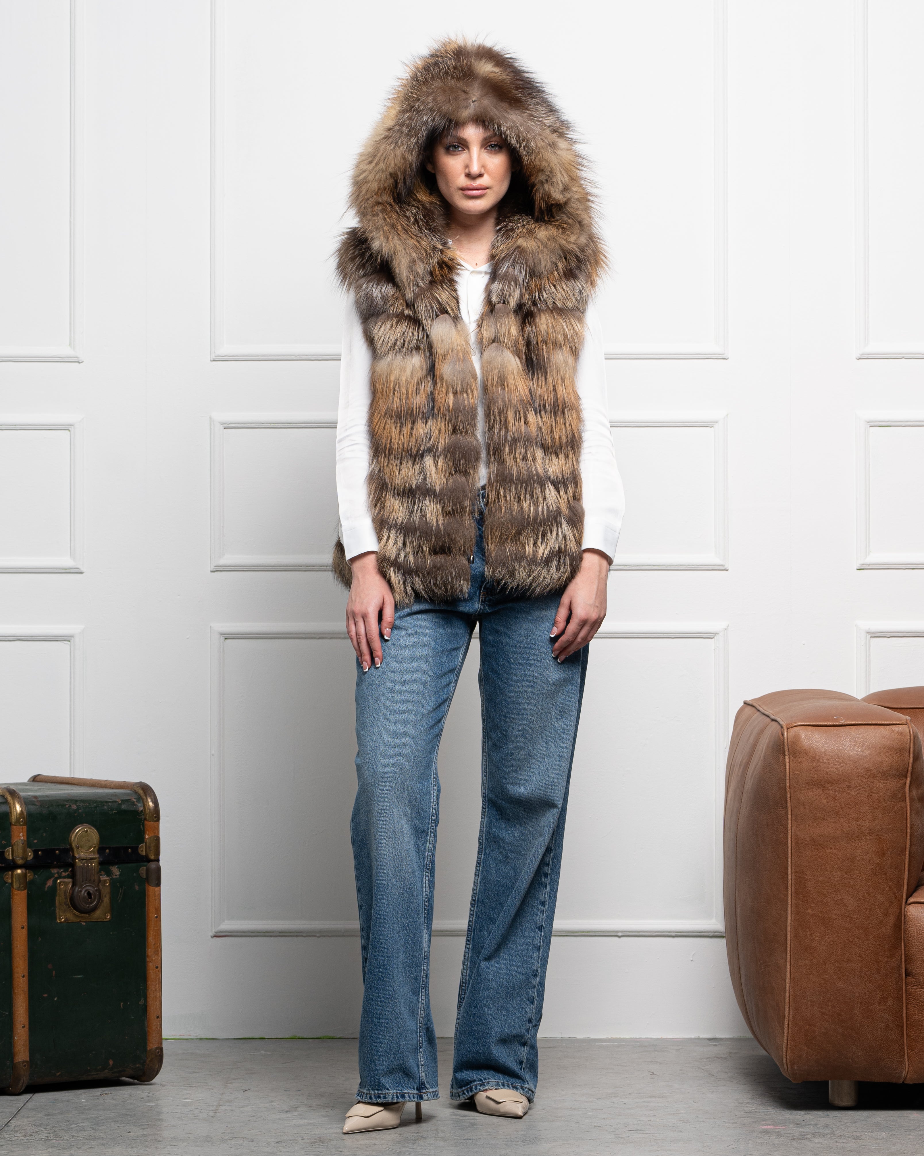 Gilet in Volpe