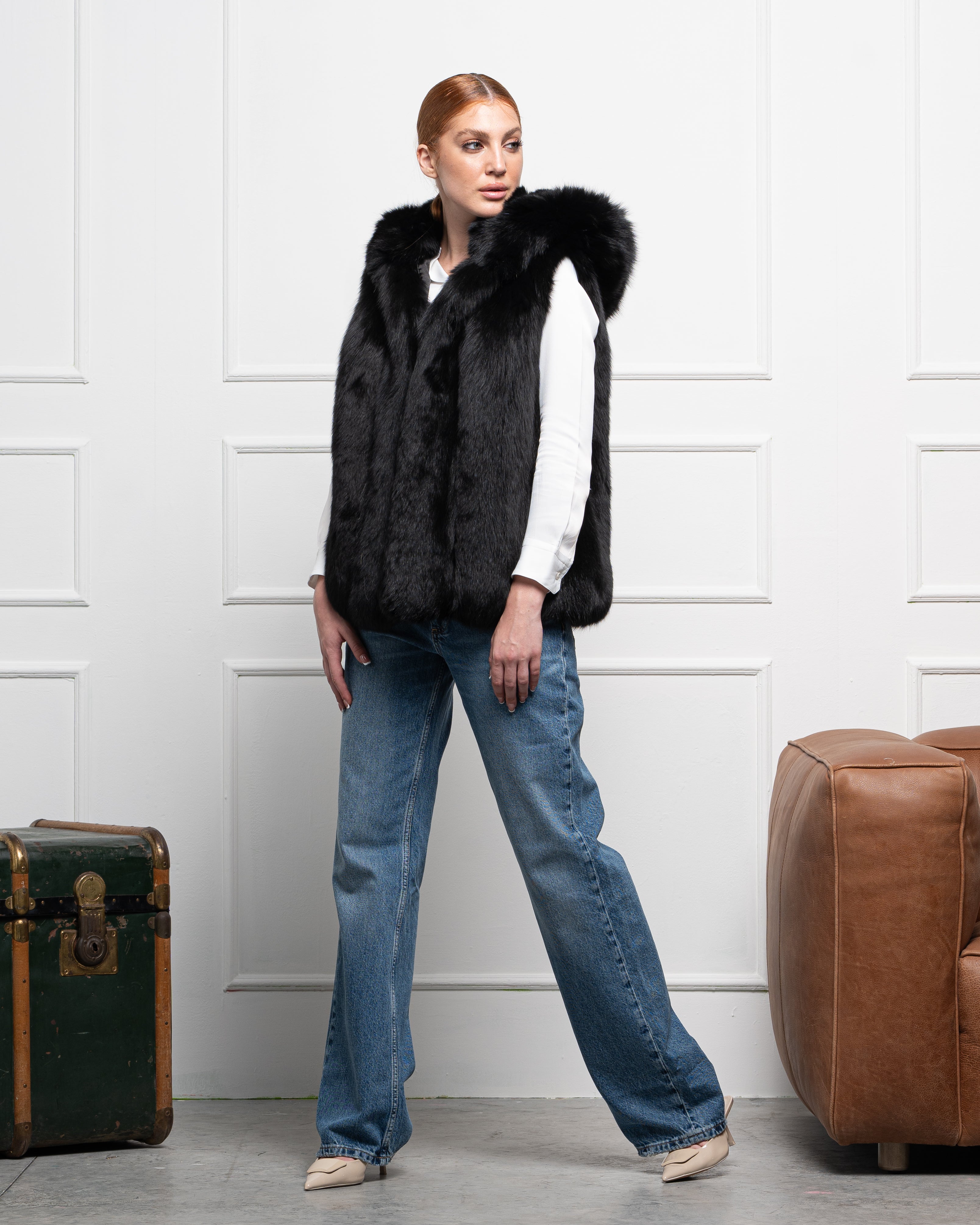 Gilet in Volpe