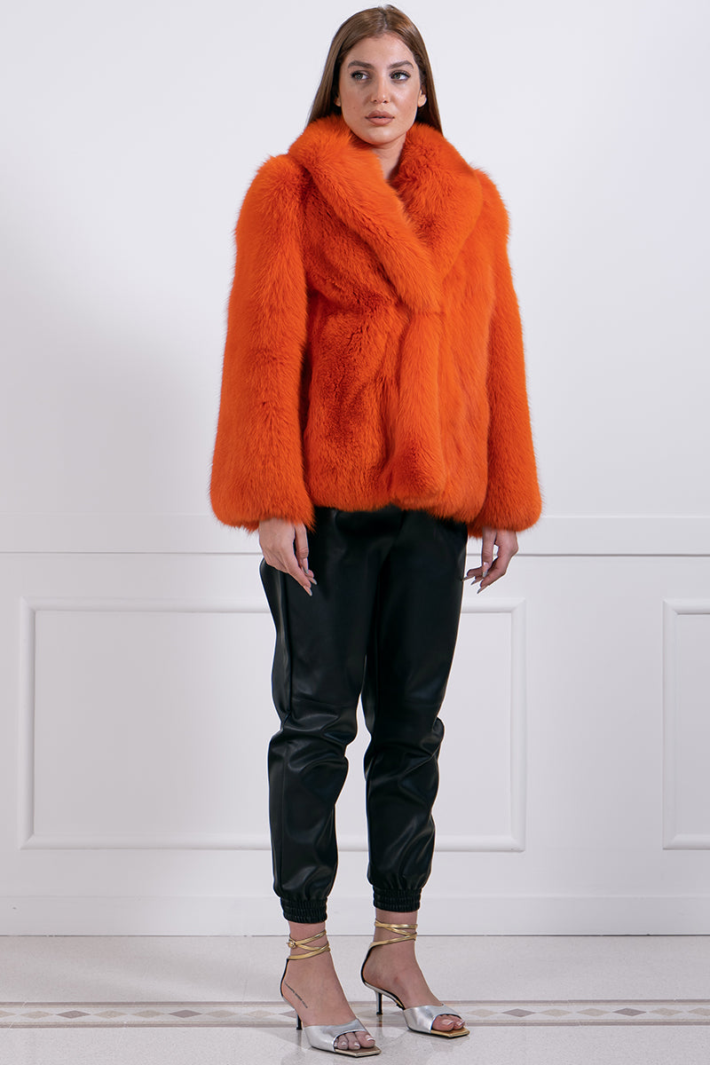 Orange fox jacket